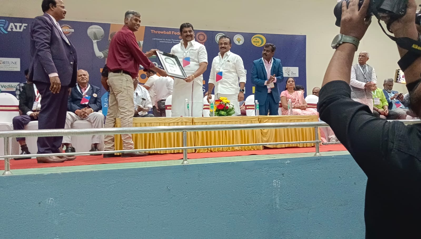 Indo-srilanka throwball test series 