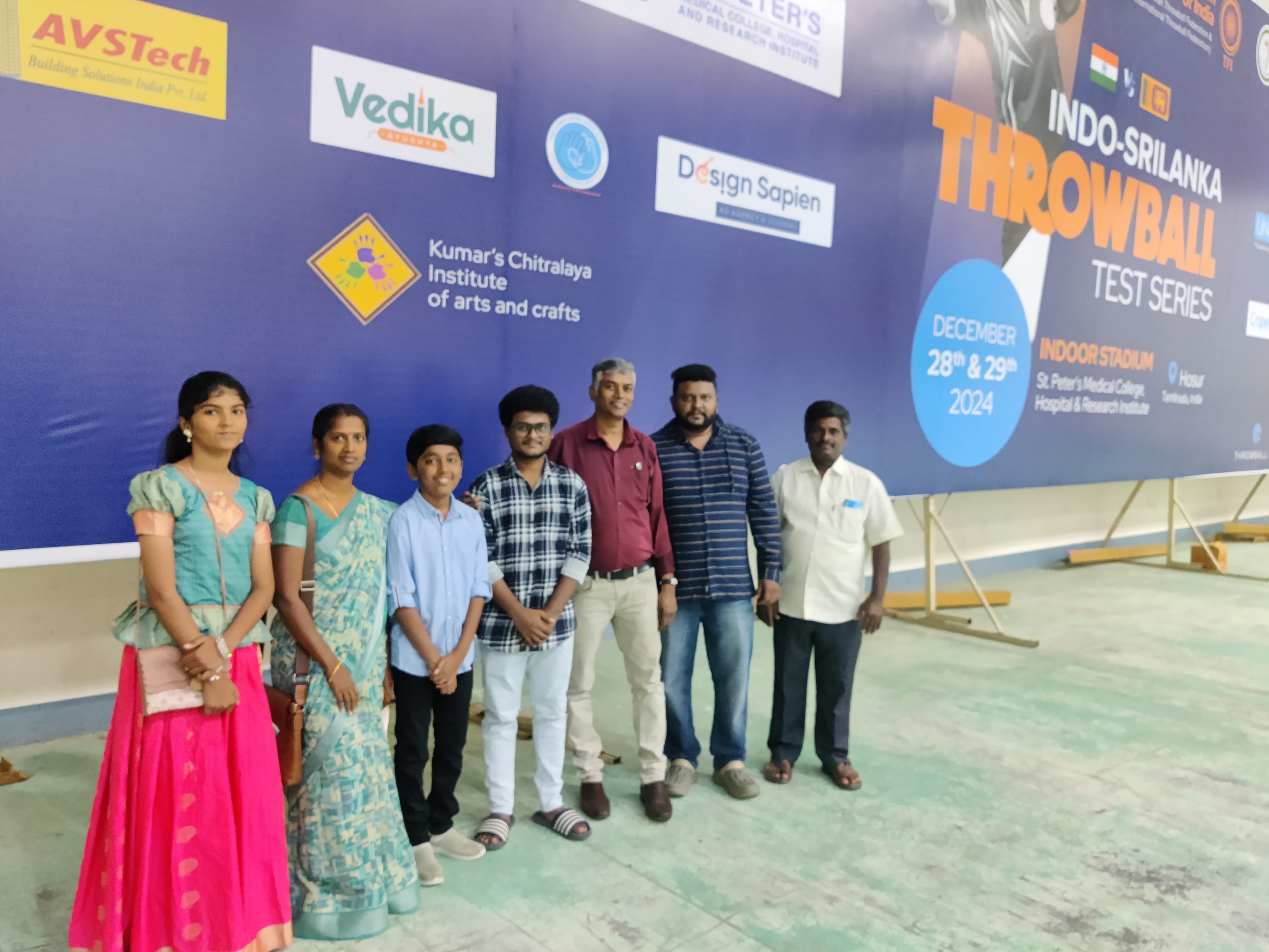 Indo- srilanka throwball test series 